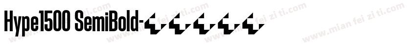 Hype1500 SemiBold字体转换
